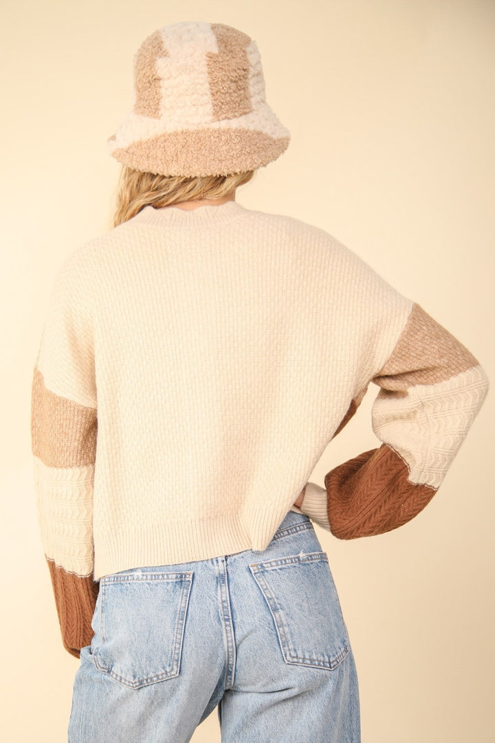 Block Sweater in Oatmeal