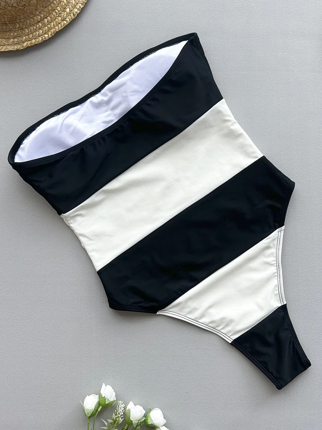 The Santorini Stripes One-Piece