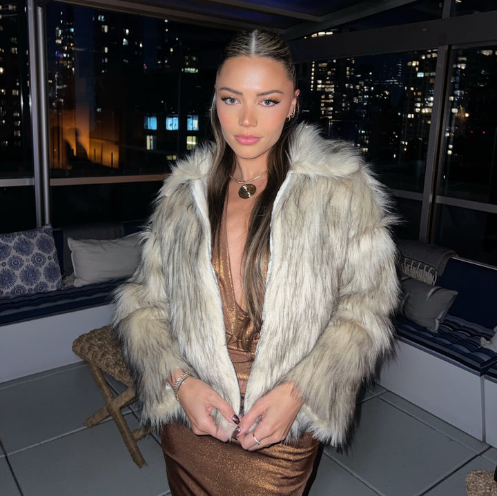 Fluffy Faux Fur Jacket